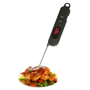 Thermometer, das Lebensmittel und Fleisch-Grill-Edelstahl-Rohr kocht