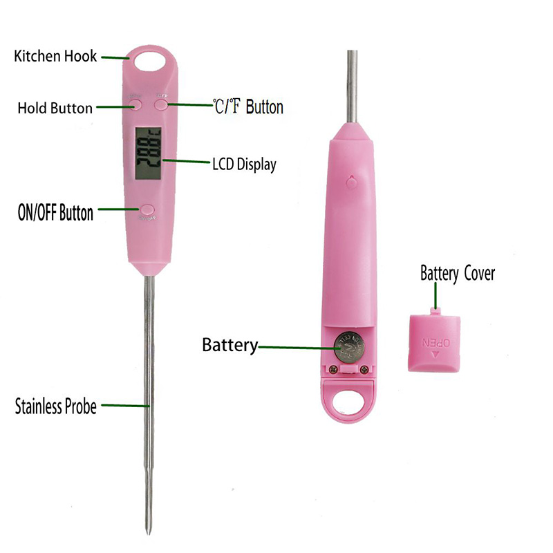 Neues Produkt Patent TP102 Wasserdichte Multi digitale Lebensmittel-Thermometer für Kochen und Grillen