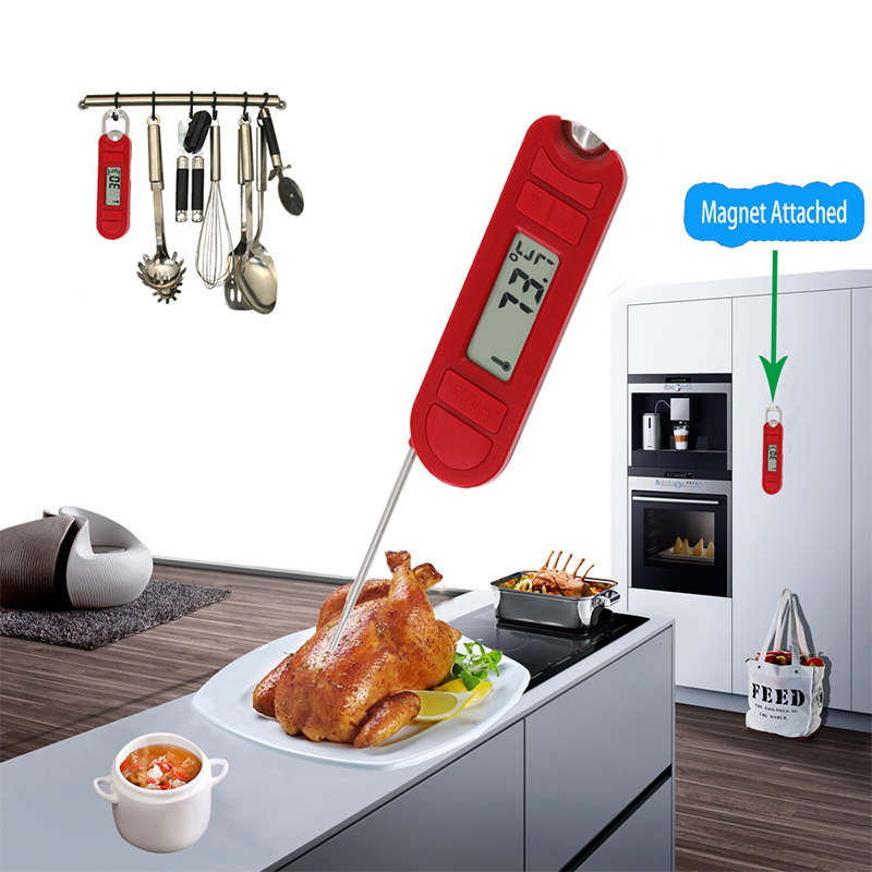 2019 Küchengeräte Red Digital Food Fleischthermometer Kochen BBQ Grill