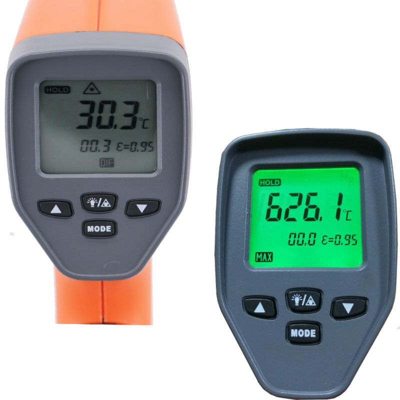 Hochleistungs-eigensichere Multifunktions-IR-Infrarot-Laser Dual Mode Thermometer messen