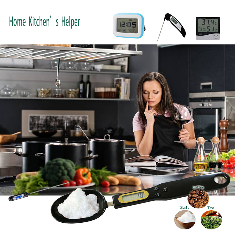 Haushaltsnetzteil 3V CR2032 Löffel Skala Küche Essen Messung Farbe schwarz weiß Verwendung