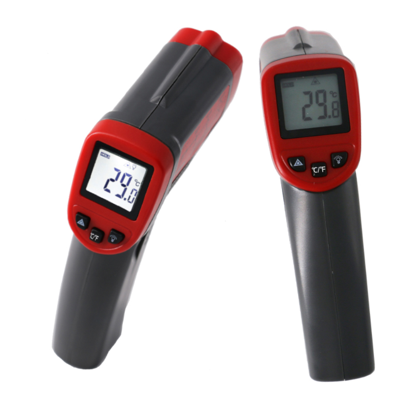 Industrielles Infrarot-Thermometer Entfernung zum Spot-Verhältnis 12: 1 Kontakt Digital Temperatur Laser Gun